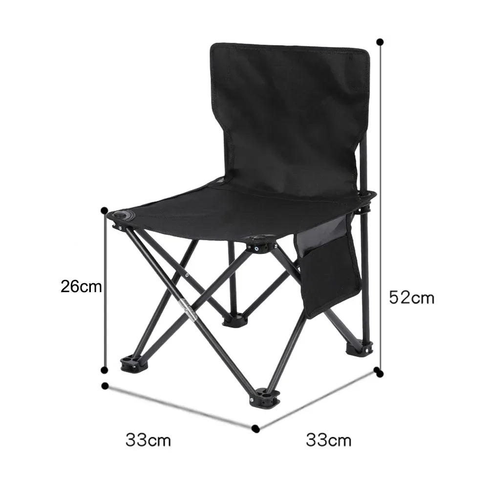 Portable Folding Camping Chair – Lightweight 300kg Load-Bearing Outdoor Chair for Hiking, Fishing & Garden
