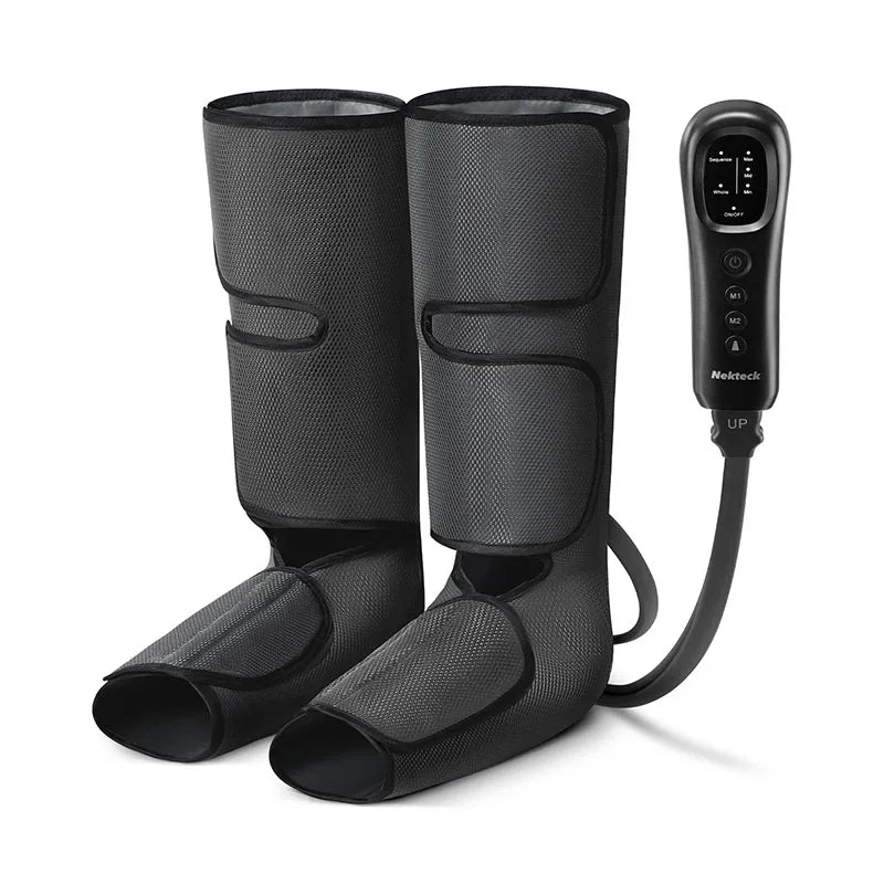 Nekteck Leg & Calf Massager – Air Compression, 2 Modes, Lymphatic Drainage & Blood Circulation