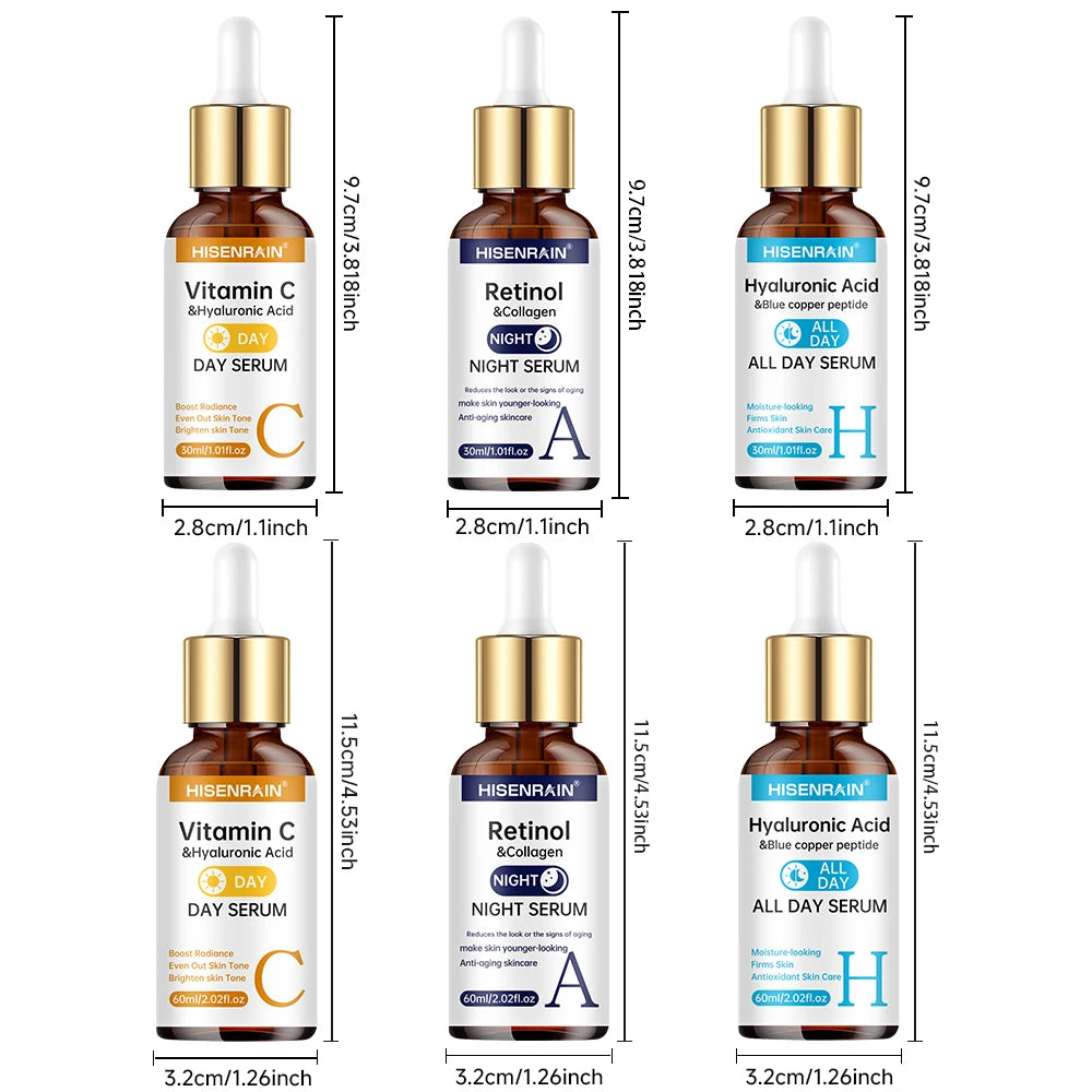 O-Vitamin C + Retinol + Hyaluronic Acid Serum Duo – Anti-Aging Brightening & Hydration Combo