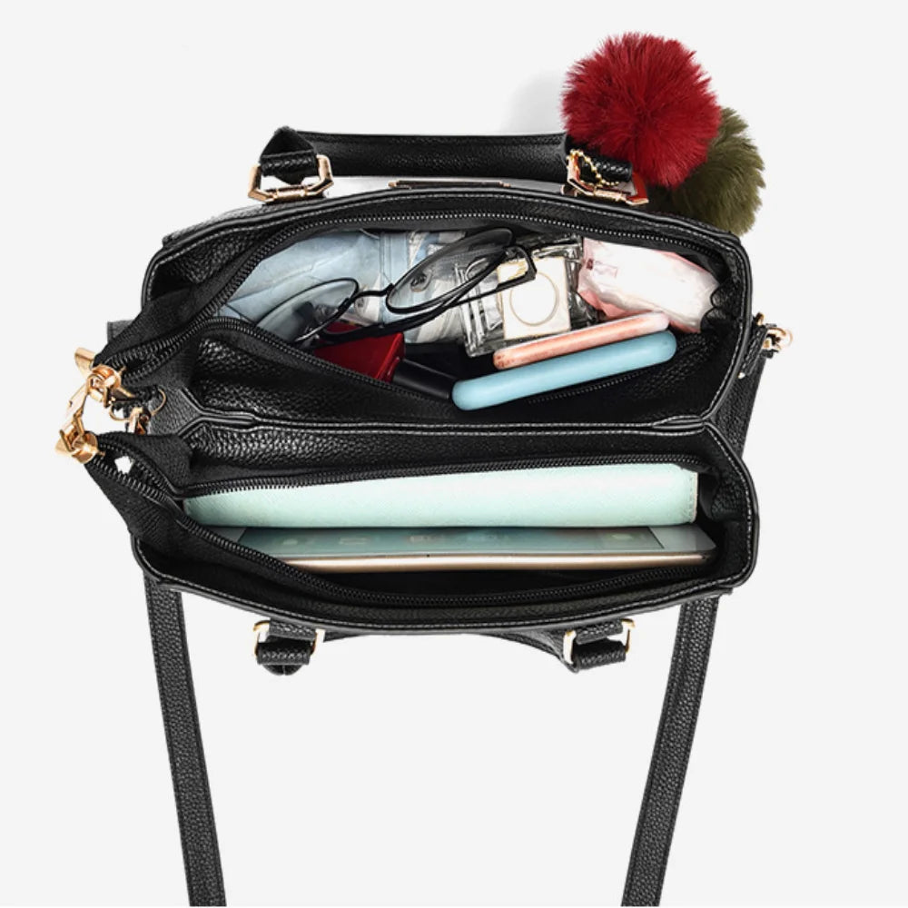 Women's PU Leather Casual Tote Shoulder Bag – Adjustable Crossbody Messenger Bag in 7 Colours
