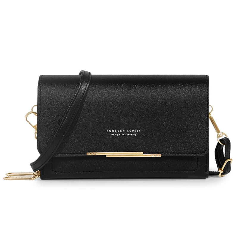 Women's Korean-Style Multi-Card Wallet Bag – Large Capacity Phone & Shoulder Bag in 16 Colours