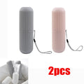 Portable Travel Toothbrush & Toothpaste Holder Case – Hygienic Storage Box for Camping & Travel