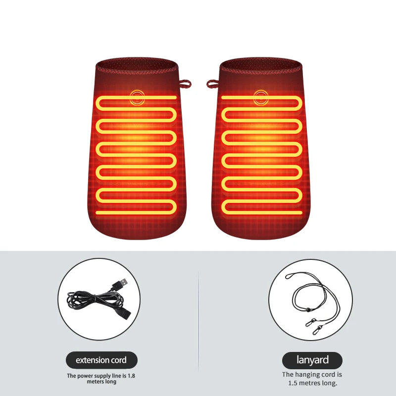 Electric Heated Massage Gloves – 3-Level Heat & Vibration for Hand & Finger Pain Relief