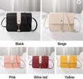 Women's Fashion Mini Square Crossbody Bag – Casual PU Leather Mini Purse in 5 Colours