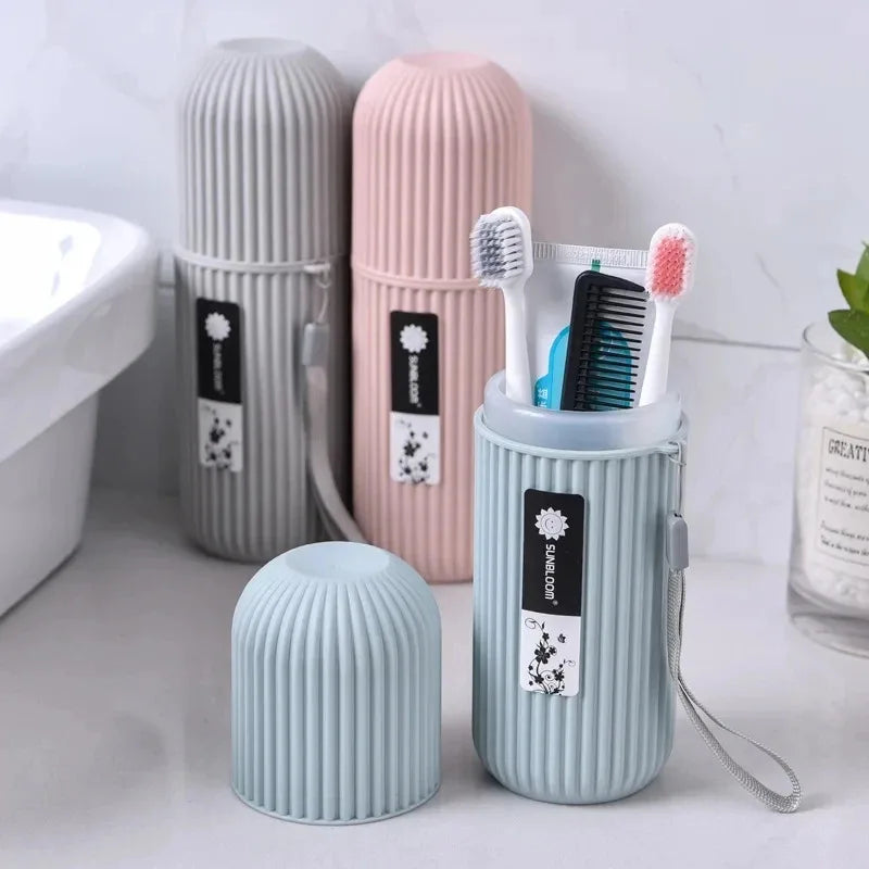 Portable Travel Toothbrush & Toothpaste Holder Case – Hygienic Storage Box for Camping & Travel