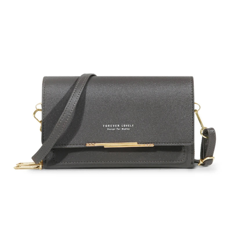 Women's Korean-Style Multi-Card Wallet Bag – Large Capacity Phone & Shoulder Bag in 16 Colours