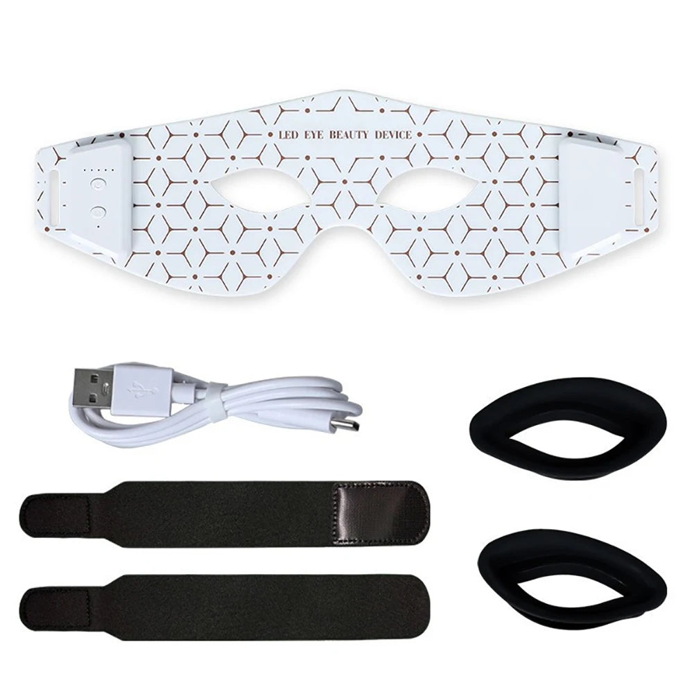 Red Light Therapy Eye Mask – 630nm & 850nm Dual LED for Dark Circles, Eye Bags & Fine Lines