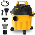 SucceBuy 2.6 Gallon Wet Dry Vac – 2.5 Peak HP, 3-in-1 Shop Vacuum with Blowing Function