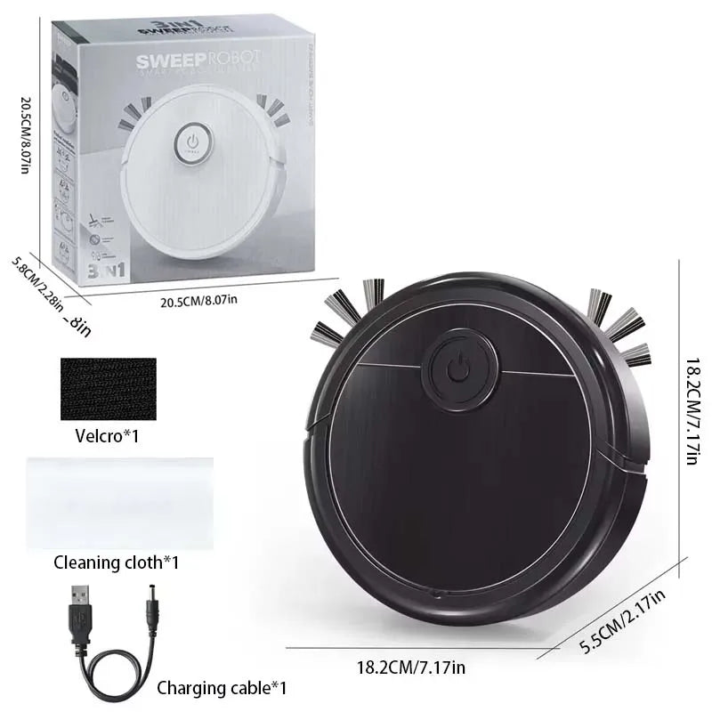 3-in-1 Smart Robot Vacuum Cleaner – 6000Pa Suction, Laser Navigation & Mop