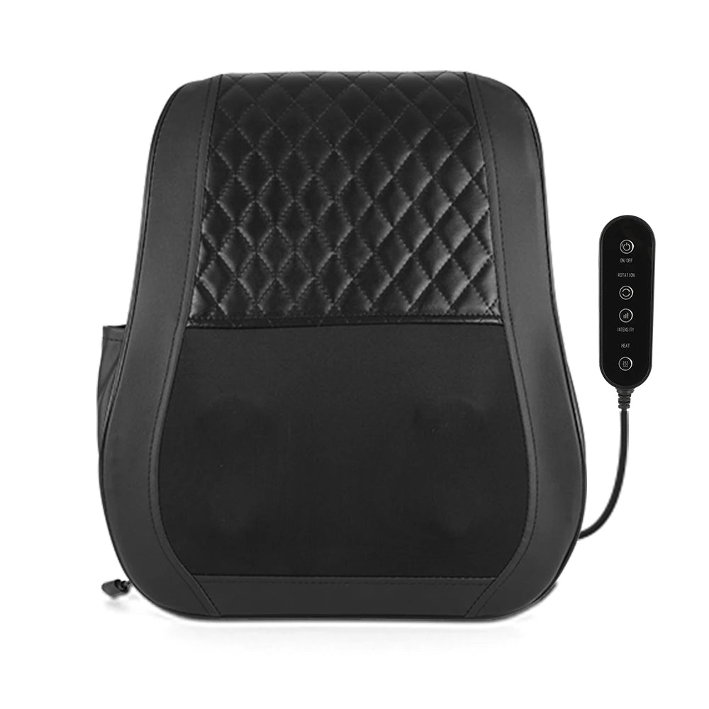 RelaxPro 3D Shiatsu Neck & Back Massager with Heat – Deep Tissue Kneading Pillow