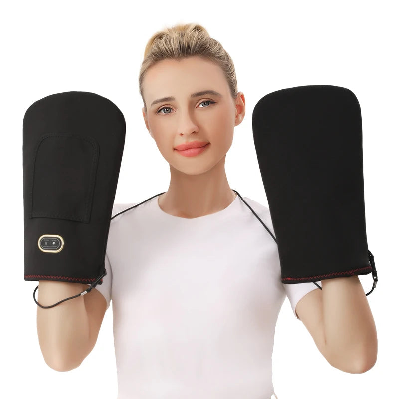 Electric Heated Massage Gloves – 3-Level Heat & Vibration for Hand & Finger Pain Relief