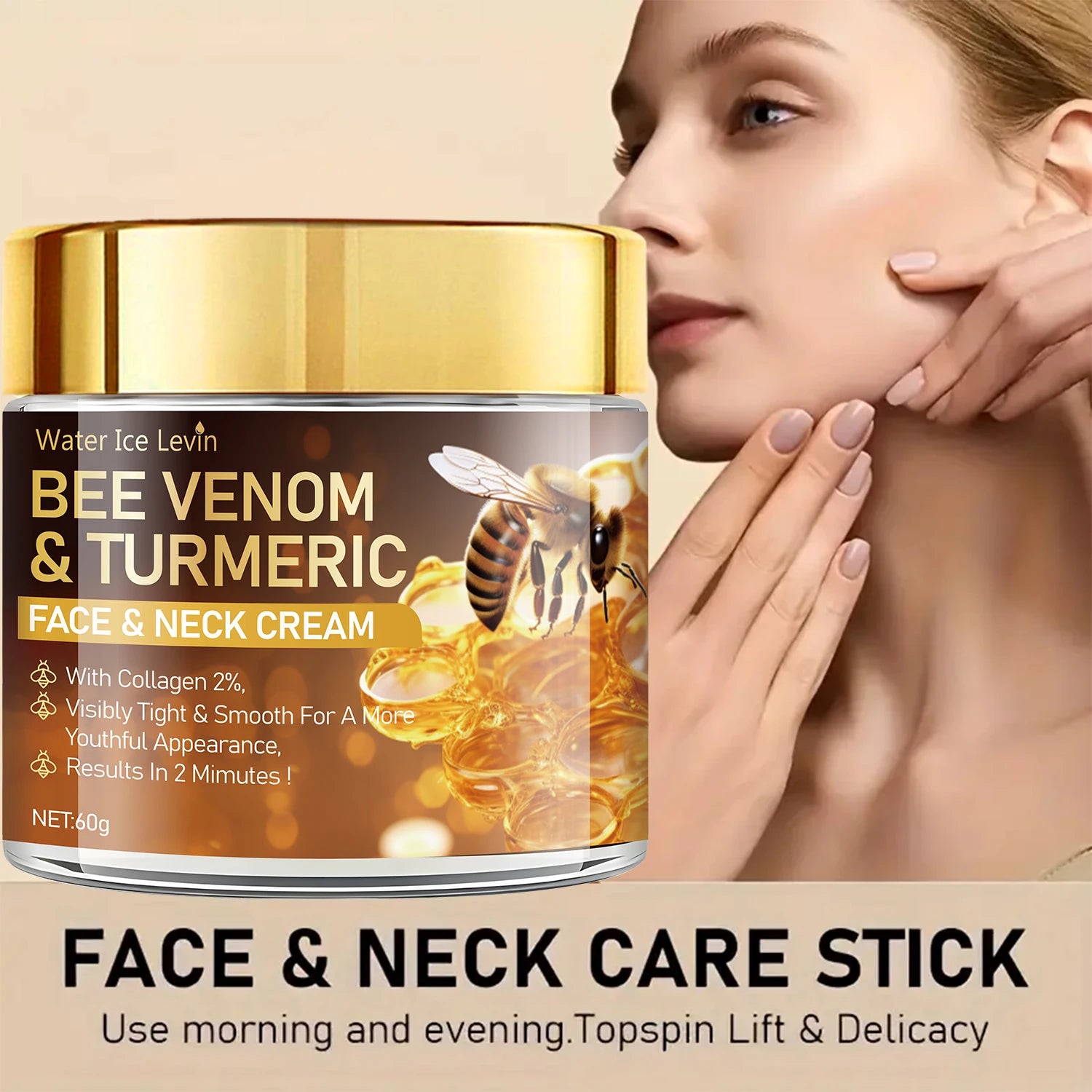 O-Bee Venom Instant Lifting Cream – Firms, Lifts & Smooths with Hyaluronic Acid & Retinol