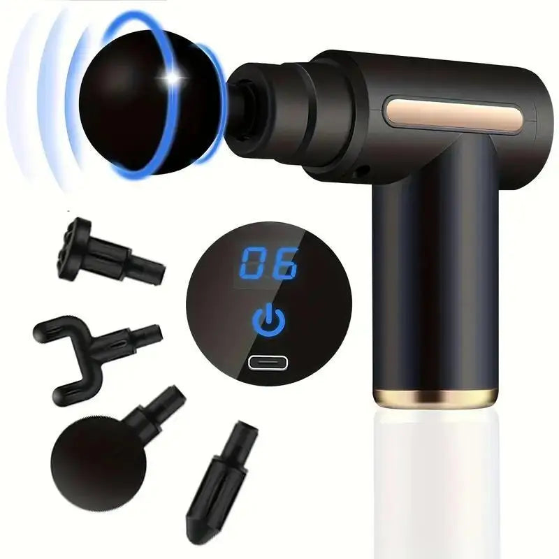 Portable Percussion Massage Gun – Deep Tissue Relief for Neck, Back & Full Body