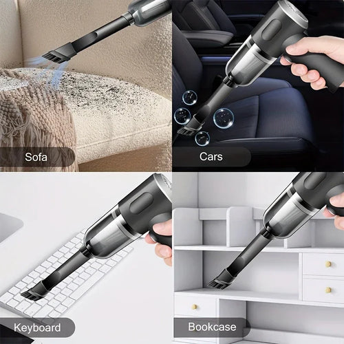 Cordless Handheld Vacuum Cleaner – High Power 120W, USB Charging, Wet & Dry