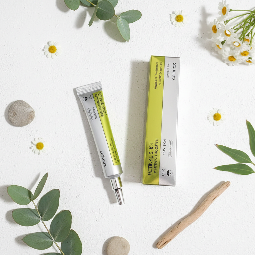 Celimax Retinol Serum Flat-lay