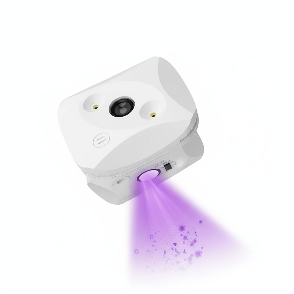 UV device components closeup